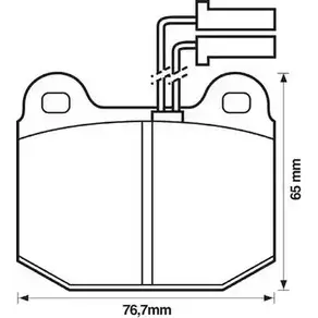 Тормозные колодки, дисковые, комплект STOP J8JNVPE 571381S 4 ZPN0J 2975135 изображение 0