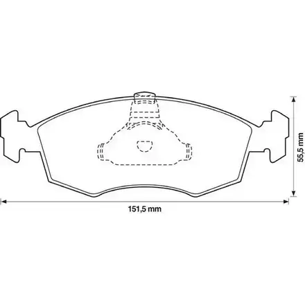 Тормозные колодки, дисковые, комплект STOP VQ K9W CUQZJVE 571974S 2975311