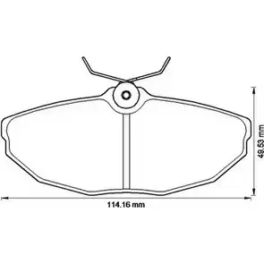 Тормозные колодки, дисковые, комплект STOP U0N9HIY R FDO0 573237S 2975603 изображение 0