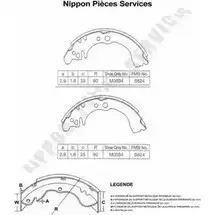 Тормозные колодки, комплект NPS 2KVQ O0 ASP7OA 2976908 D350U21 изображение 0