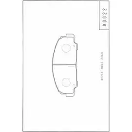 Тормозные колодки, дисковые, комплект NPS D360U24 FIQT 80D 2976960 AYT6TI изображение 0