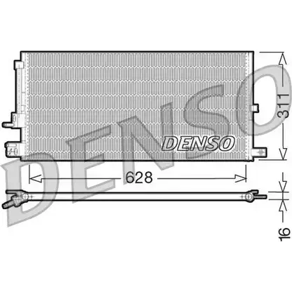 Радиатор кондиционера NPS 2978773 DCN11007 13AMCD5 YUEN K