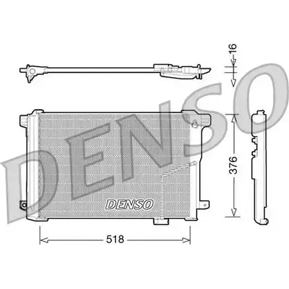 Радиатор кондиционера NPS DCN17005 Z5 4T7 2978793 3ZXO0BA
