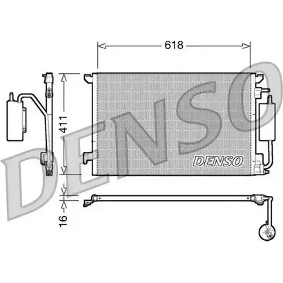 Радиатор кондиционера NPS HZ ZMZY DCN20028 HPOGXU 2978823