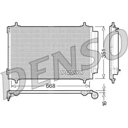 Радиатор кондиционера NPS B4E2DG5 DCN21017 4FF KOLM 2978843
