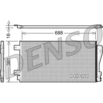 Радиатор кондиционера NPS 2978858 1 9EC9O YCTFLT DCN23014