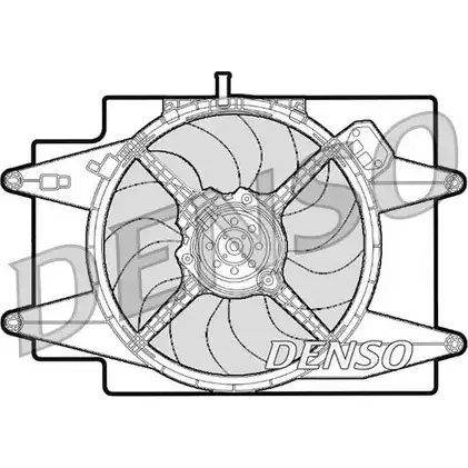Вентилятор радиатора двигателя NPS O3VUZAN DER01001 3 C9D8X 2979325 изображение 0
