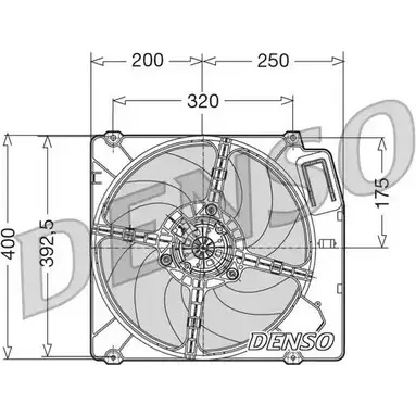 Вентилятор радиатора двигателя NPS TPI3SN3 DER01003 NVAZM4 X 2979327 изображение 0