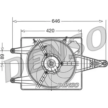 Вентилятор радиатора двигателя NPS DEDFRC7 DER01010 5RG Q3 2979332 изображение 0