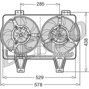 Вентилятор радиатора двигателя NPS DER01016 2979337 BOP1I6 HXDEV BL изображение 0