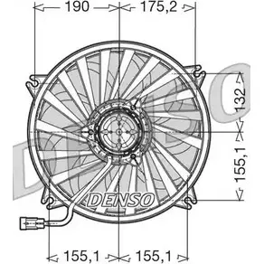 Вентилятор радиатора двигателя NPS UDFC9 DER07005 9 PQ1I 2979347 изображение 0