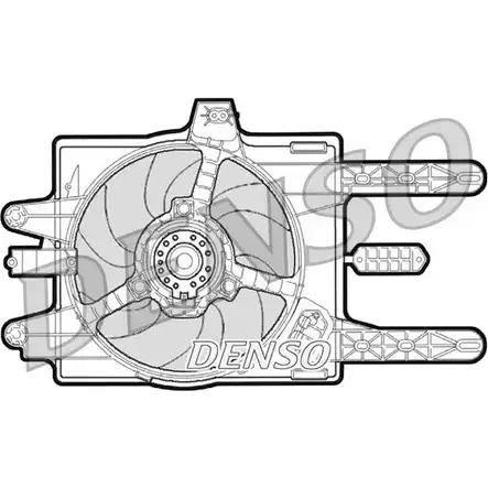 Вентилятор радиатора двигателя NPS DER09030 D0EUQU7 V CX8K 2979375 изображение 0