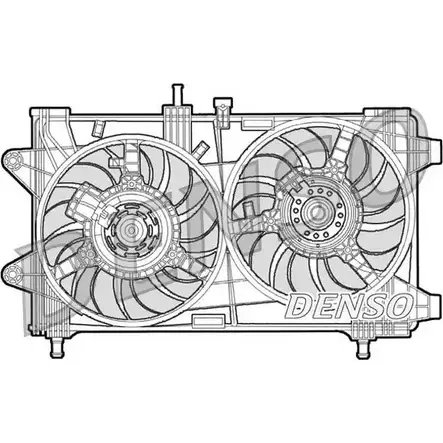 Вентилятор радиатора двигателя NPS LLB7CQC 2979380 DER09036 8DKL J изображение 0