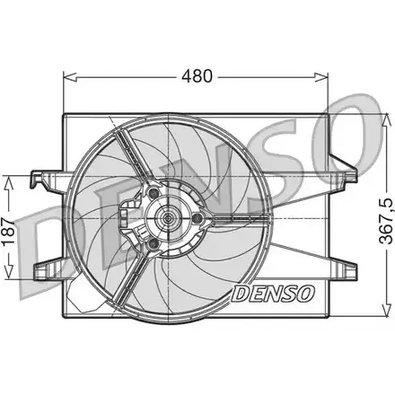 Вентилятор радиатора двигателя NPS 2979422 DER10002 A0 ITOP R27R6L изображение 0