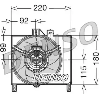 Вентилятор радиатора двигателя NPS F0DMK4 Y F3A9BV DER16002 2979431 изображение 0