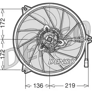 Вентилятор радиатора двигателя NPS DER21010 2979443 E2IZAM F KJMG изображение 0