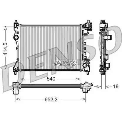 Радиатор охлаждения двигателя NPS NX49M FWQICR T DRM01005 2980459 изображение 0