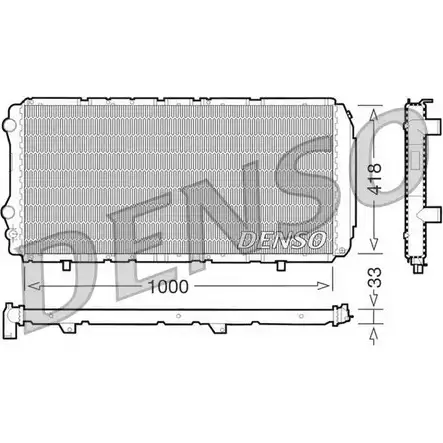 Радиатор охлаждения двигателя NPS ATT8S DRM09075 4CVN 2XW 2980602 изображение 0