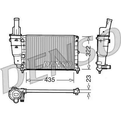 Радиатор охлаждения двигателя NPS 3H7UEH 2980618 DRM09095 90I 1O изображение 0