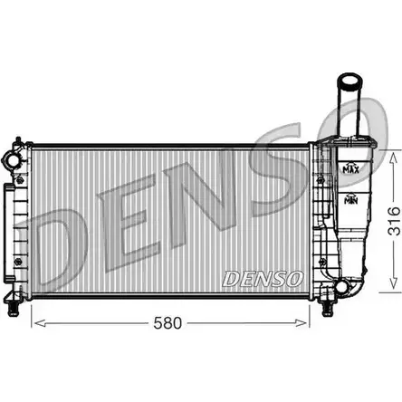 Радиатор охлаждения двигателя NPS 1 UU3J20 QO9BLSE 2980628 DRM09105 изображение 0