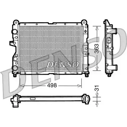 Радиатор охлаждения двигателя NPS 3 UDQ5 2980642 ZRETI2 DRM09131 изображение 0