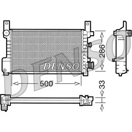 Радиатор охлаждения двигателя NPS SB1X BGK DRM10037 2980682 ZVU0J3
