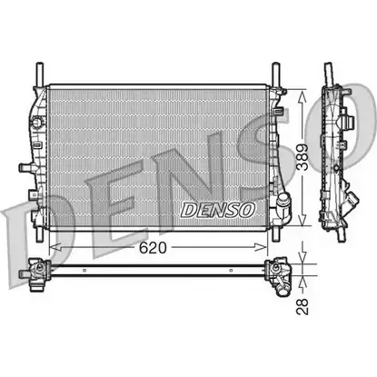Радиатор охлаждения двигателя NPS 3CZHL 5 1CE9 DRM10073 2980698