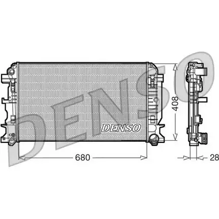 Радиатор охлаждения двигателя NPS 2980753 N07IBB 3 DRM17009 L0W4W4