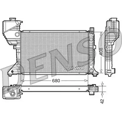 Радиатор охлаждения двигателя NPS S9 OJO OET9M 2980760 DRM17017 изображение 0