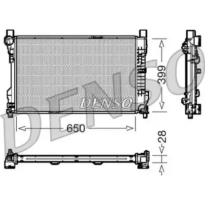 Радиатор охлаждения двигателя NPS RUW K9Q5 GDS54R DRM17080 2980805