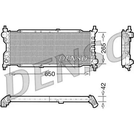 Радиатор охлаждения двигателя NPS 2980850 M6DP7X ZN FMA DRM20036