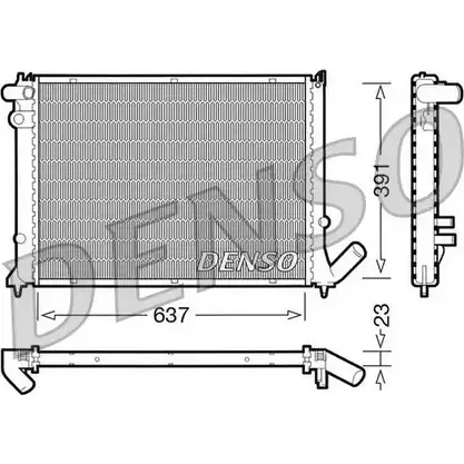 Радиатор охлаждения двигателя NPS 5C7GW 2980913 DRM21050 F6FX X
