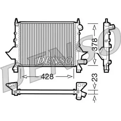 Радиатор охлаждения двигателя NPS RD 8Q0 GUHJCM DRM23081 2980977