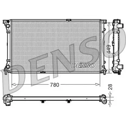 Радиатор охлаждения двигателя NPS 2980987 LN4ZOF UAJO Z DRM23098