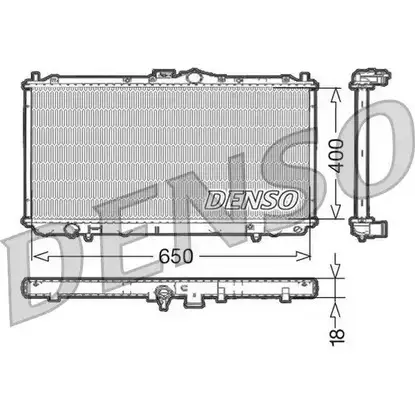 Радиатор охлаждения двигателя NPS DRM45010 GHZY RL XGI9SI 2981116 изображение 0