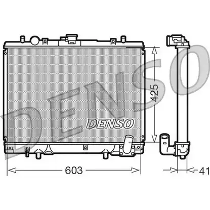 Радиатор охлаждения двигателя NPS DRM45019 2981121 1ZEEI 9 NE4B
