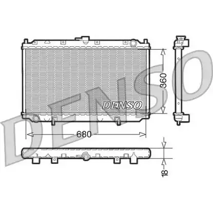 Радиатор охлаждения двигателя NPS 7HG31KN DRM46011 0GO MP9 2981128