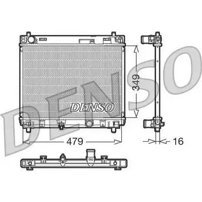 Радиатор охлаждения двигателя NPS 0TGB BF8 DRM50004 7ST5AVJ 2981153 изображение 0