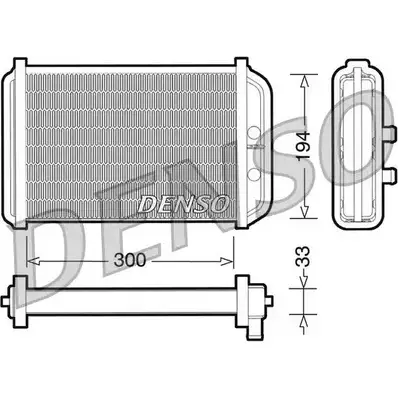 Радиатор печки, теплообменник NPS RTKYON7 2981202 NE Y9R3 DRR09033 изображение 0