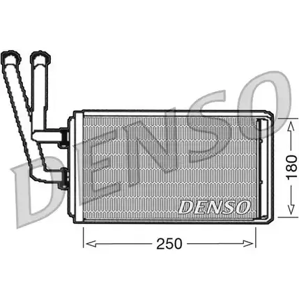 Радиатор печки, теплообменник NPS J6TB35 DRR09100 Y6ZP8 4 2981217 изображение 0