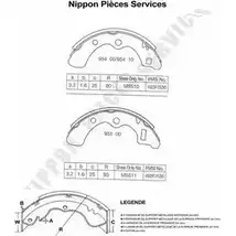 Тормозные колодки, комплект NPS 2984089 4WLYKWP JDGOWN Z H350A02 изображение 0