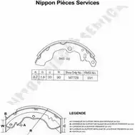 Тормозные колодки, комплект NPS 3005078 3OR54 I XZ03085 S350I08