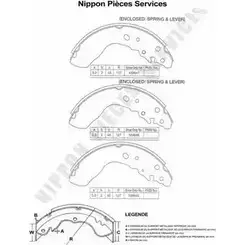 Тормозные колодки, комплект NPS RJH9 9 3005090 RJMCKT S350I23 изображение 0