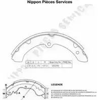 Тормозные колодки, комплект NPS 3010011 T350A42 73I A6Y0 LDWHURG изображение 0
