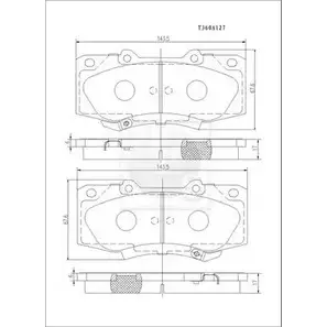 Тормозные колодки, дисковые, комплект NPS H ANM4MB 3010104 KU9E94 T360A127 изображение 0