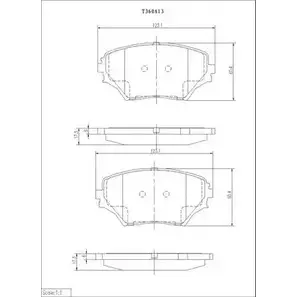 Тормозные колодки, дисковые, комплект NPS 3010107 T360A13 204G6N ZE5Q Y0R изображение 0