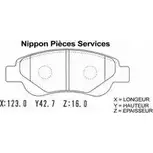 Тормозные колодки, дисковые, комплект NPS T360A26 PMBGALQ 3010121 7A AZ17