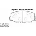 Тормозные колодки, дисковые, комплект NPS 3010123 I JJIL4 IQKI92S T360A28 изображение 0