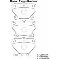 Тормозные колодки, дисковые, комплект NPS 5 GKH1 T361A03 MR7K66 3010197