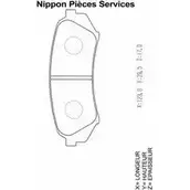 Тормозные колодки, дисковые, комплект NPS P VRZK 3010214 T361A18 VNGYOD изображение 0